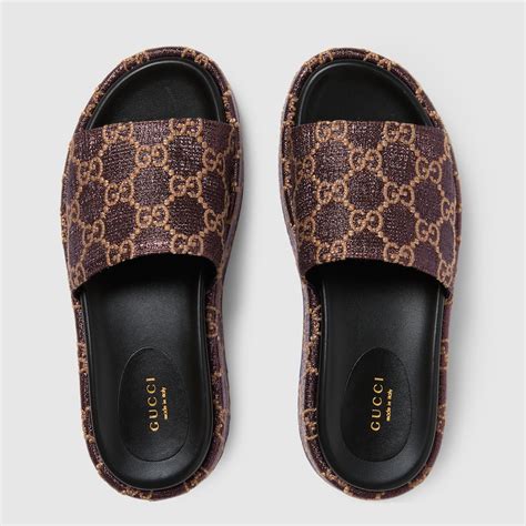 womens slide sandal gucci|Gucci women's slides clearance sale.